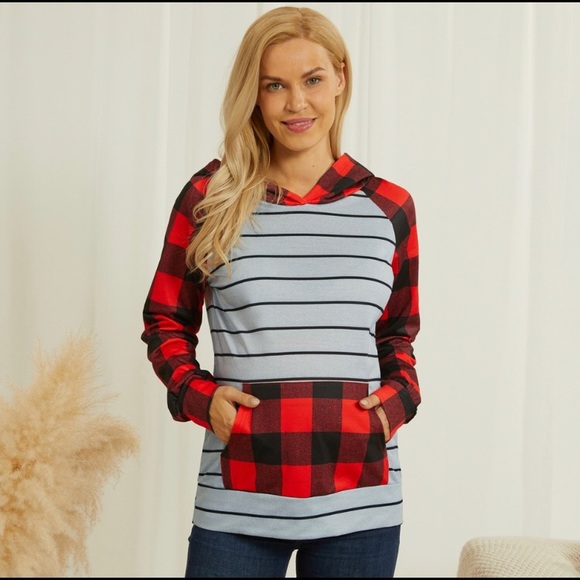 Maternity hooded sweatshirt - Picture 2 of 3